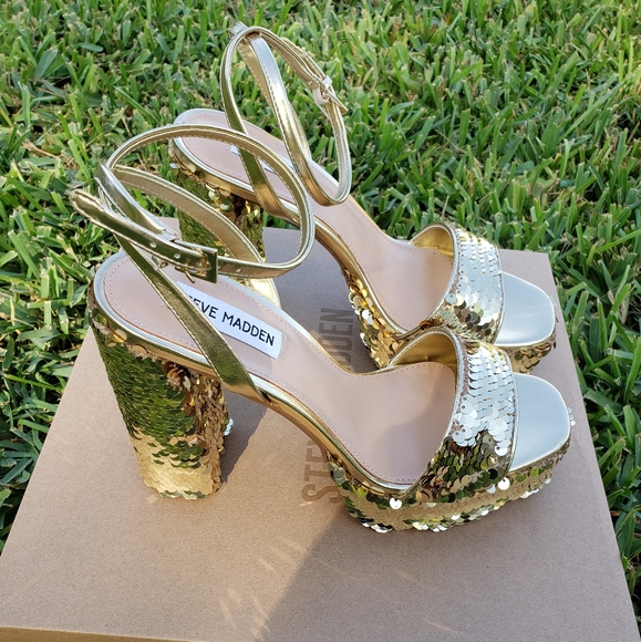 Steve Madden Sequin Heels - Picture 3 of 16